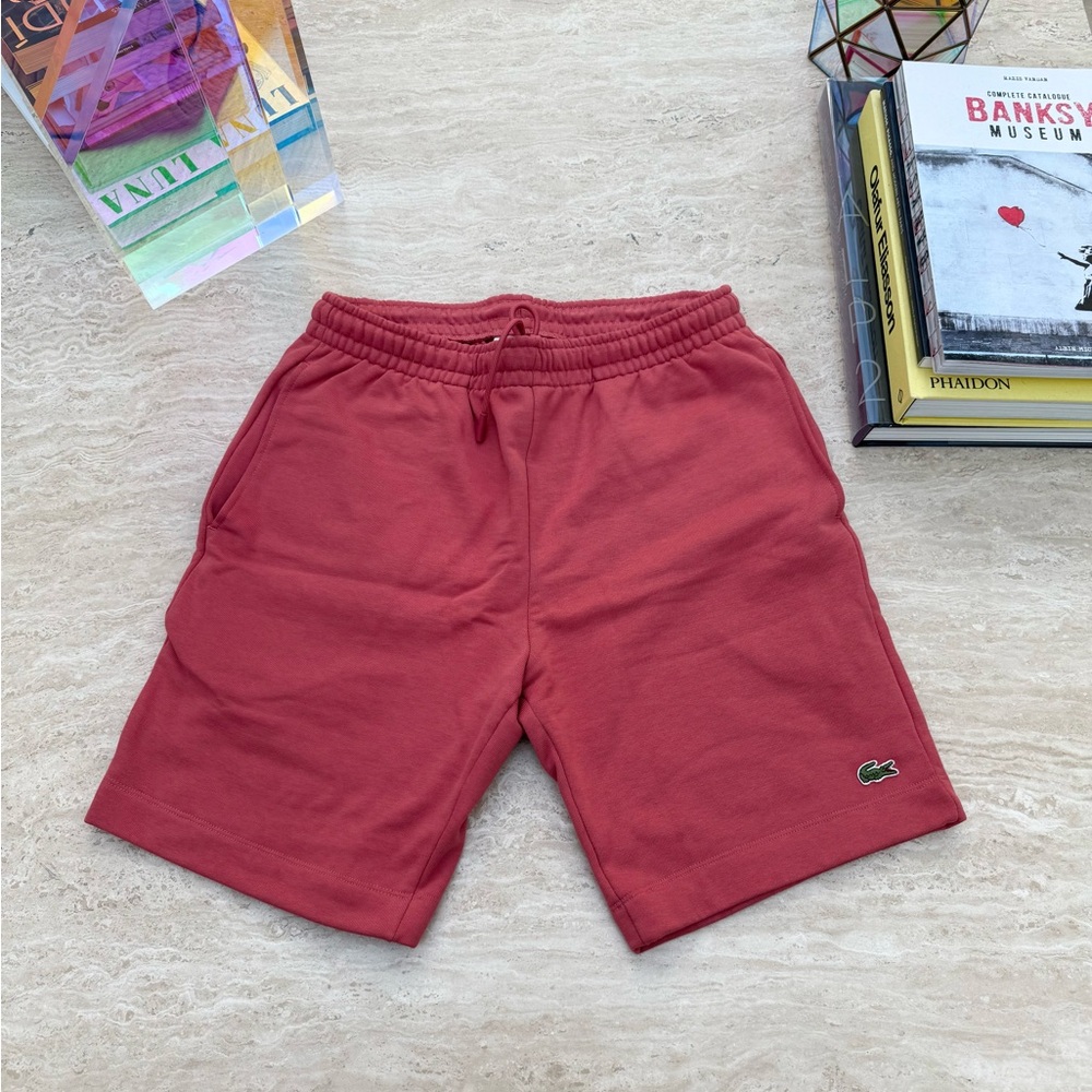 Lacoste Men's Athletic Shorts in Dusty Rose Medium